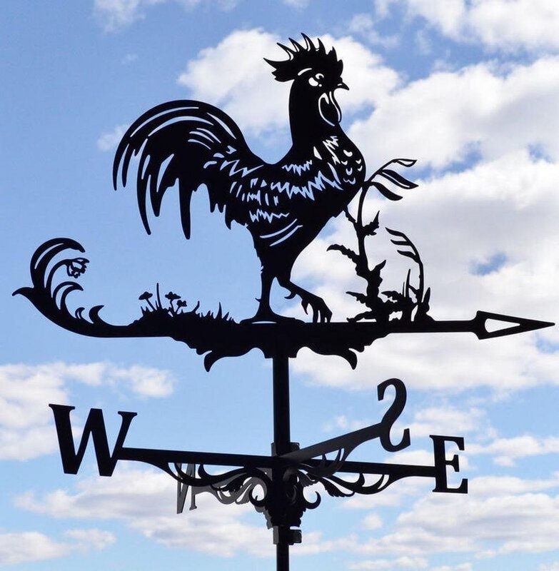 Rooster Weather Vane Rooster Wind Vane Garden Ornament