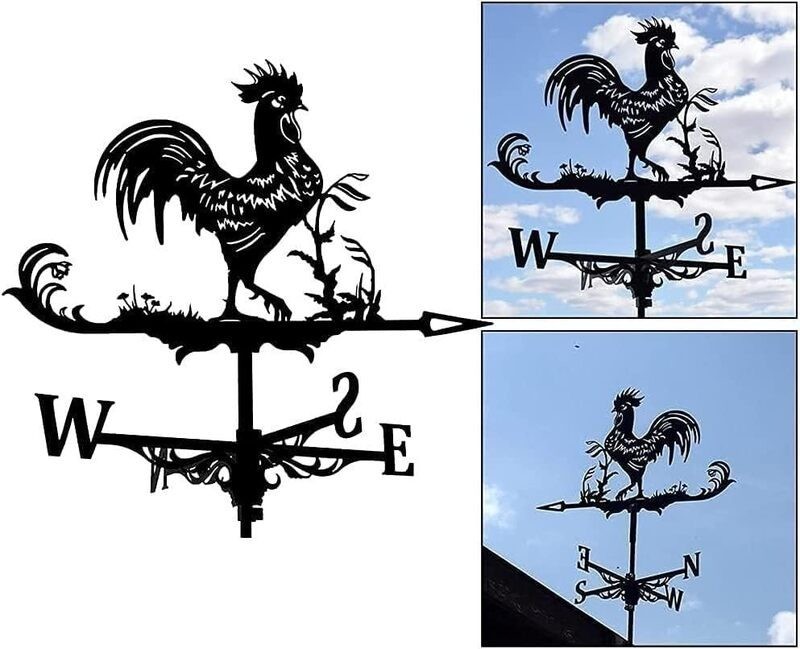 Rooster Weather Vane Rooster Wind Vane Garden Ornament