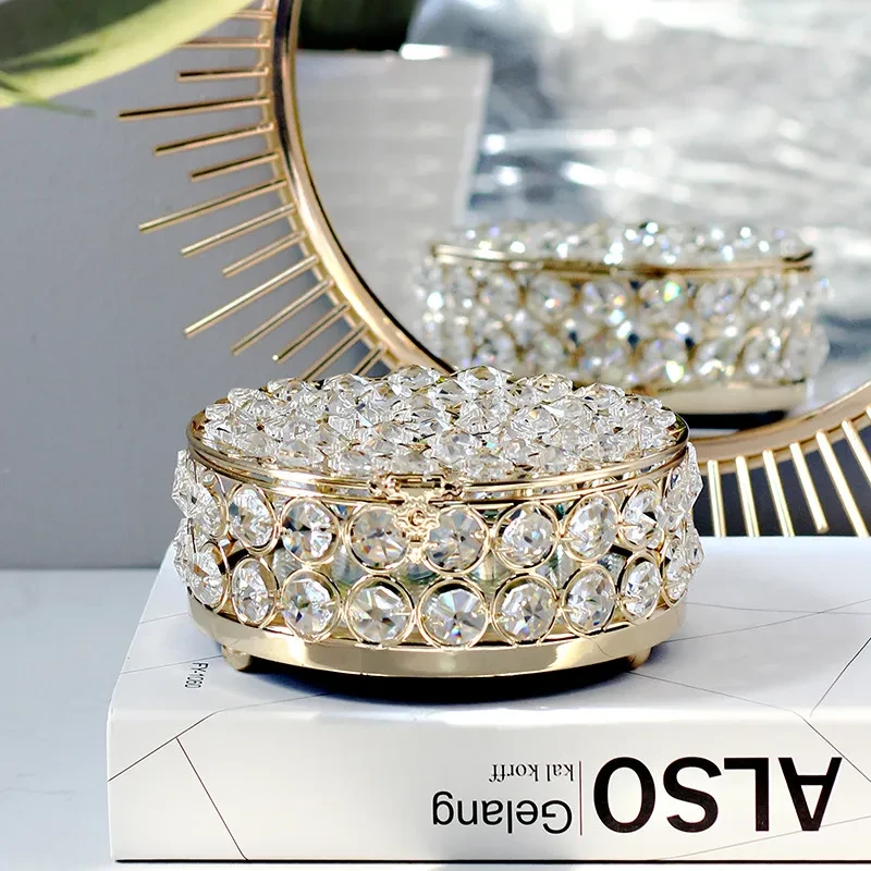 Light Luxury Jewelry Box High-grade Crystal Glass Transparent Exquisite Box