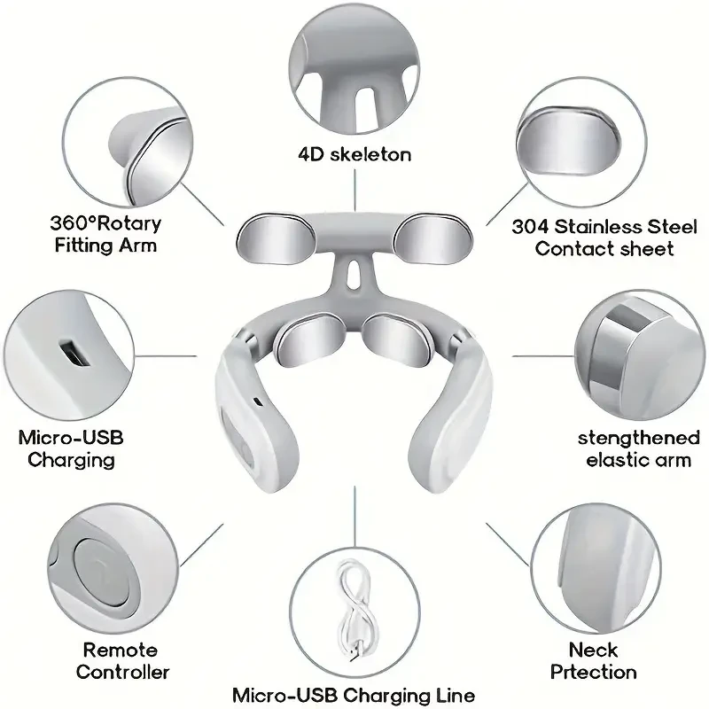 AOCIWE Upgraded Electric Neck, Shoulder, Waist, Leg Massager
