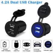 Dual USB Car Charger Socket Power Adapter