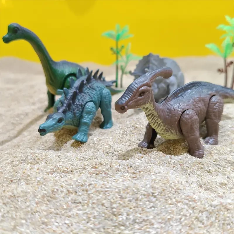 Battery-Free Walking Dinosaur Toys: 4-Pack Set