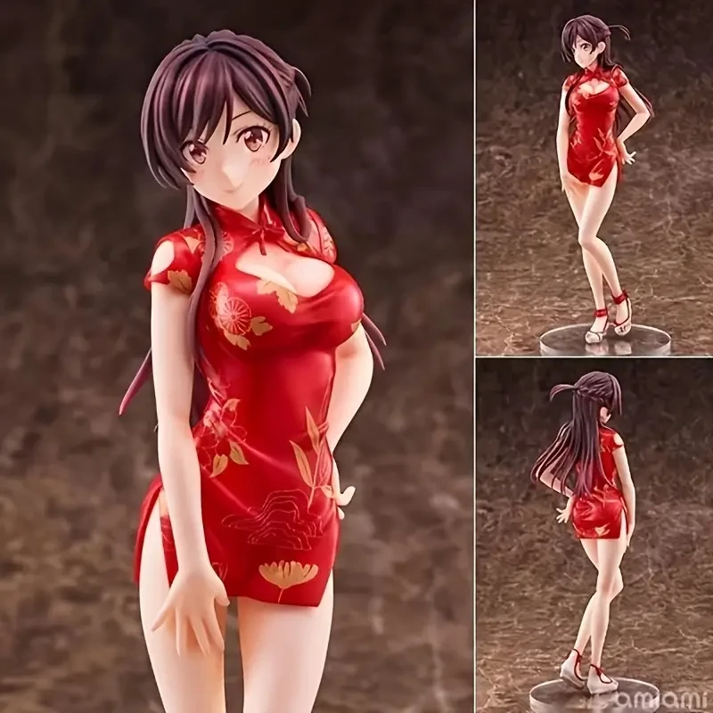 Red Anime Collectible Figurine - Traditional Chinese Style