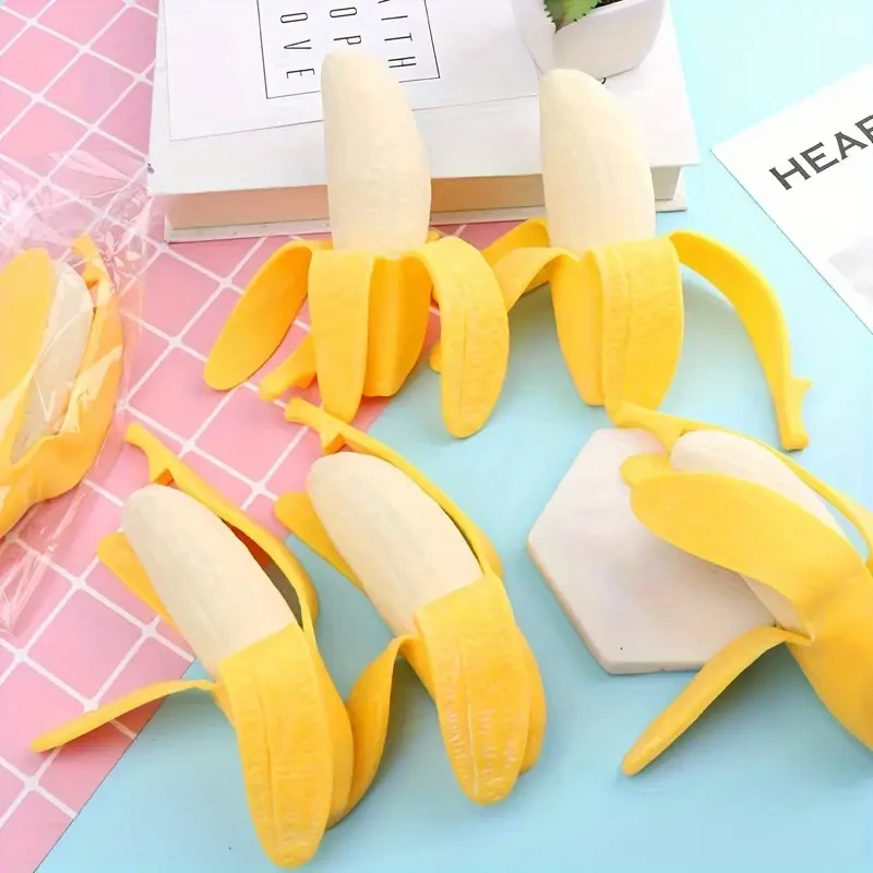 Fun Pull-Peel Banana Squeeze Toy - Novelty Prank Gag Gift