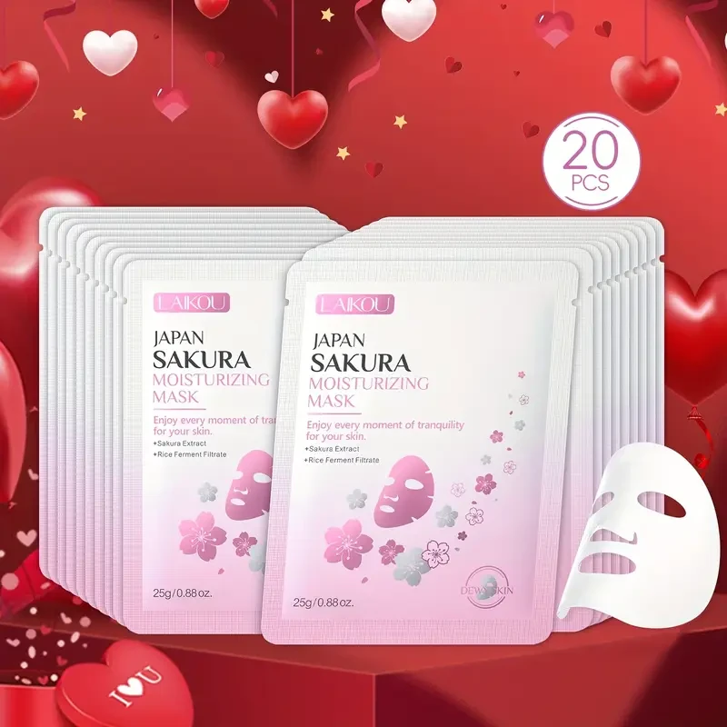 20pcs Japan Sakura Sheet Mask For All Skin Type