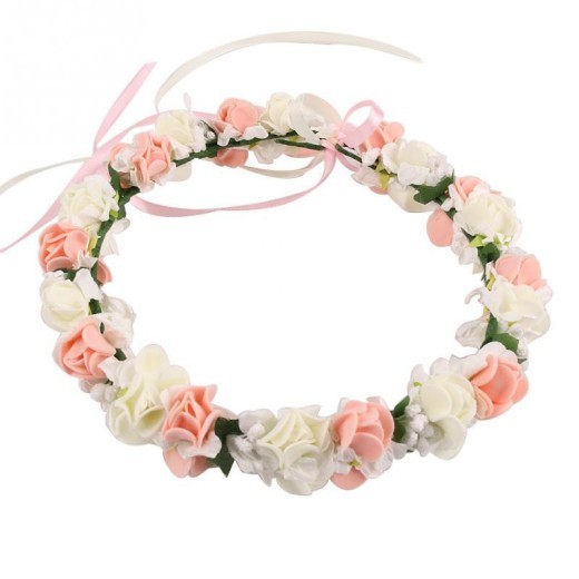 Double Strawberry Flower Crown Wreath Headdress