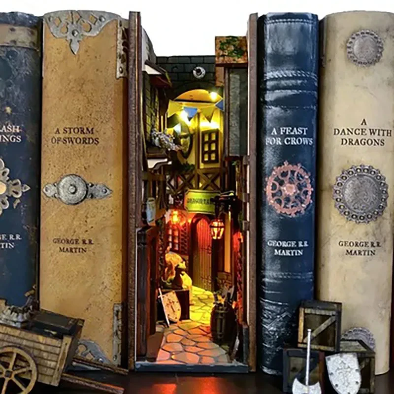 Medieval Book Clip Insert Shelf Decoration
