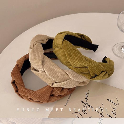 Women's Braided Braid Sponge Face Wash Hair Bands