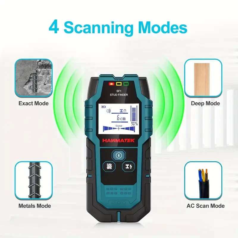 HANMATEK SF1 Stud Finder Wood Studs Metal Detecion