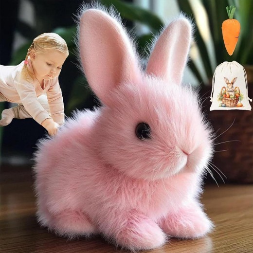 Electric Realistic Rabbit Plush Toy