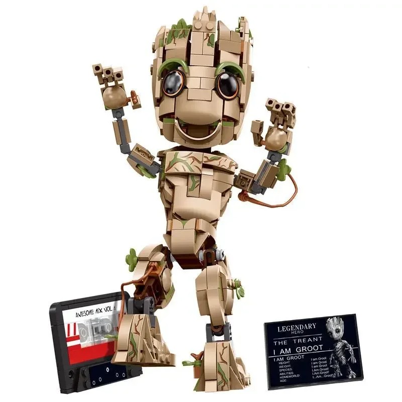 Marvel Groot Little Treeman Puzzle - Cute Cartoon Building Blocks Toy