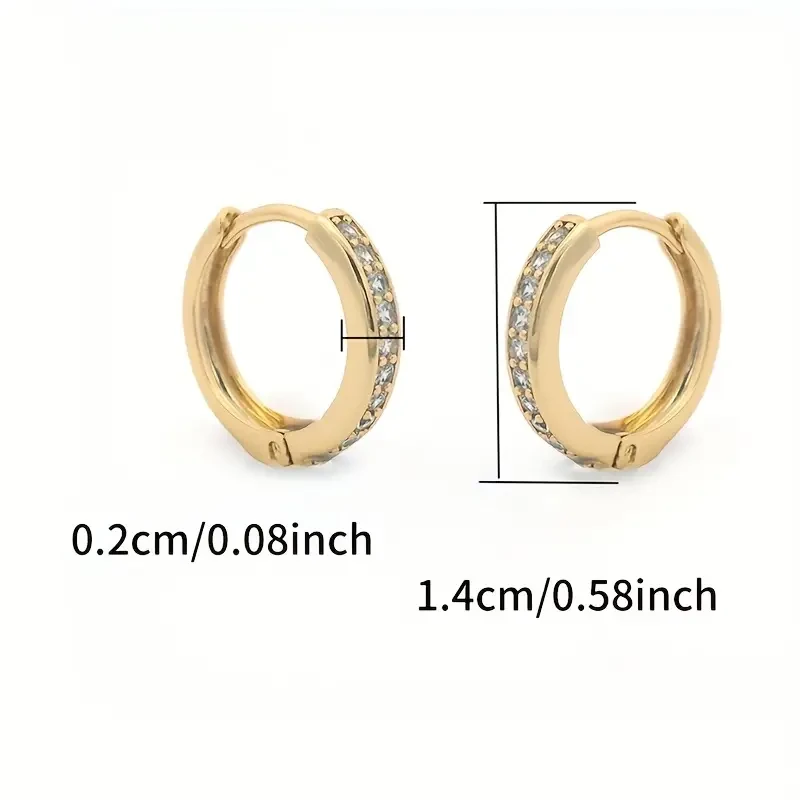 Pair of XUPING JEWELRY Women's Elegant Golden