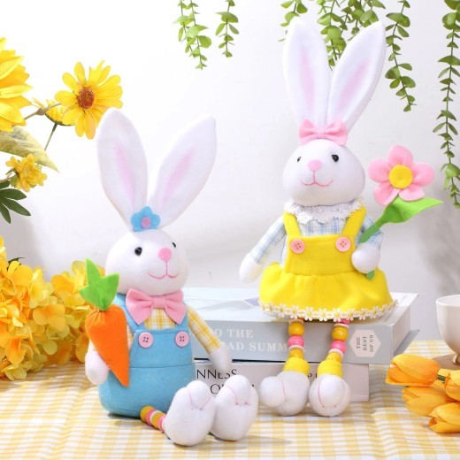 Easter Bunny Spring Pastoral Doll Ornaments