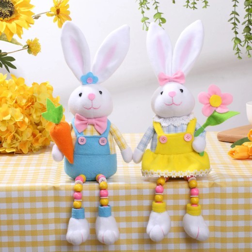 Easter Bunny Spring Pastoral Doll Ornaments