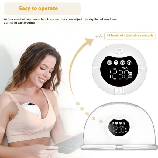 Electric Large Suction Invisible Integrated Hands-free Portable Mute Breast Suction Cup