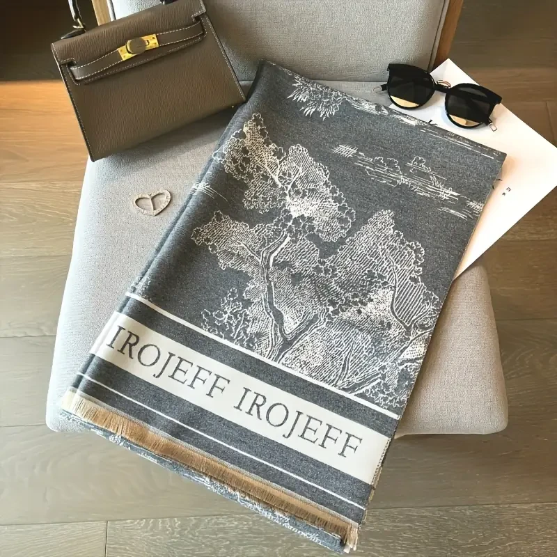 2024 New High-End Ink-Inspired Chinese Style Scarf