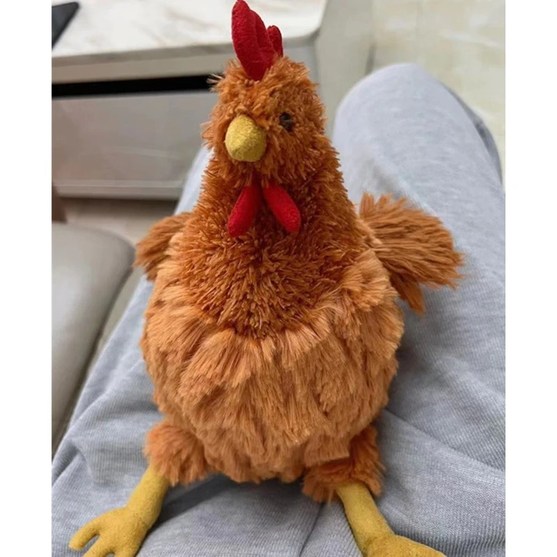 Cartoon Simulation Jeycat Hen Plush Rooster Doll