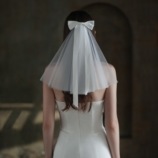 Bow Tie Bridal Headdress Mori Series