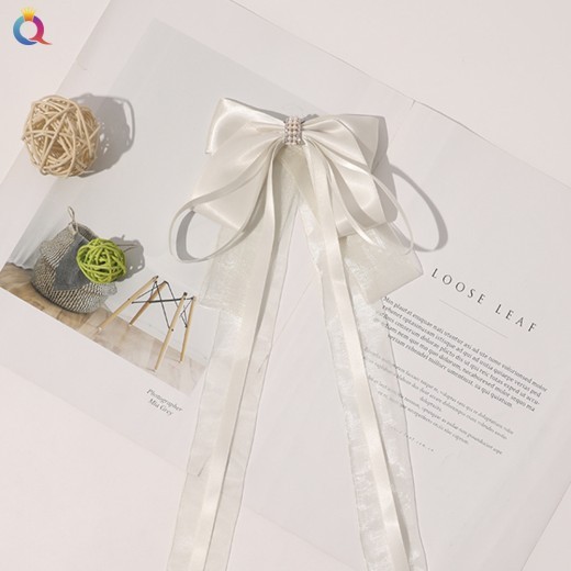 Ancient Style Han Chinese Clothing Extra Long Hair Band Ribbon Bowknot Super Fairy Tassel Hairpin Headdress Handmade Hair Accessories