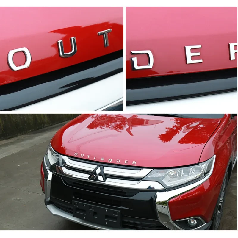 Front letter car sticker label