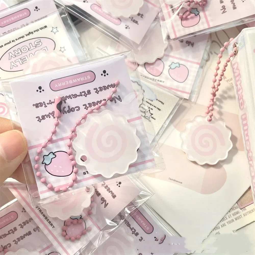 Fish Plate Keychain Roll Schoolbag Pendant