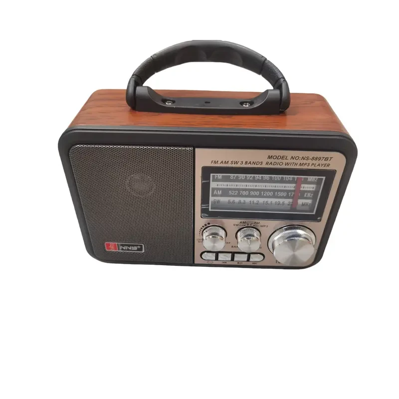 Vintage-Style Multifunctional Speaker with AM/FM/SW Radio
