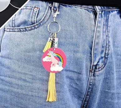 30 Pieces Blank Acrylic Disc DIY Painting Creative Pendant Tag