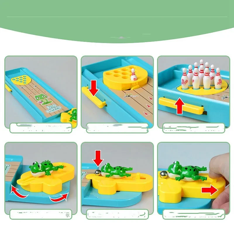 Children's mini frog bowling educational toy