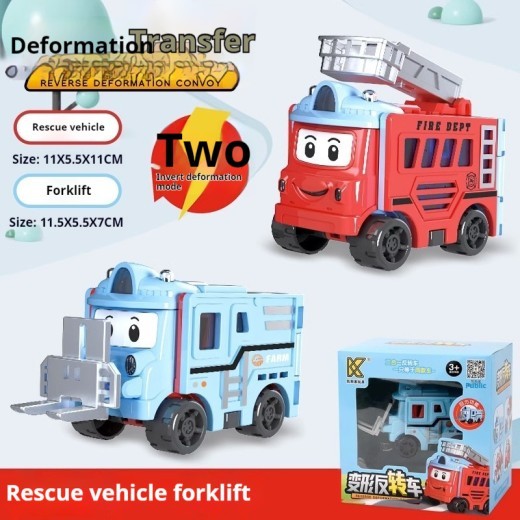 Children's Toy Car Flip Deformation Engineering Power Control Car