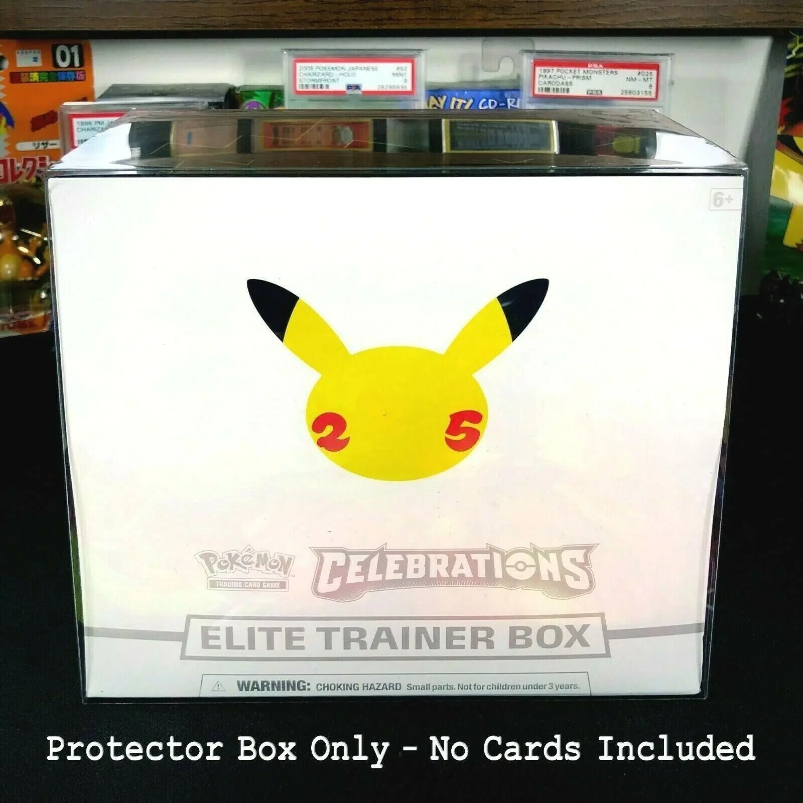 10-Piece Dustproof PVC ETB Trainer Box - Clear Protective Plastic Case for Cards Display