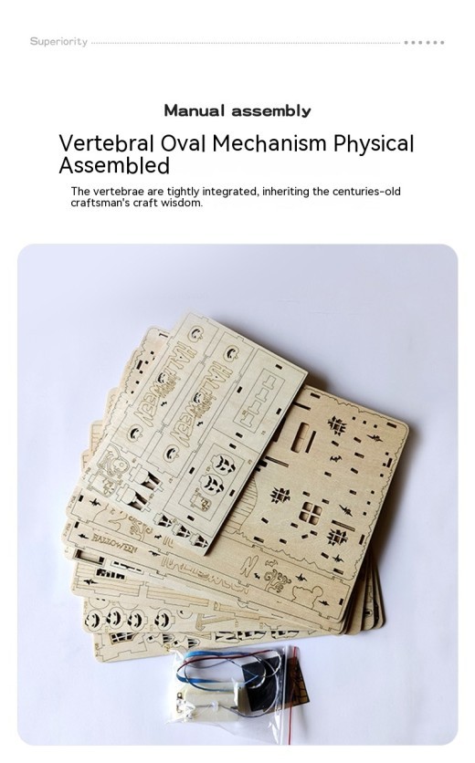 Wooden 3D 3D Puzzle Model Puzzle Decompression Assembled Toy