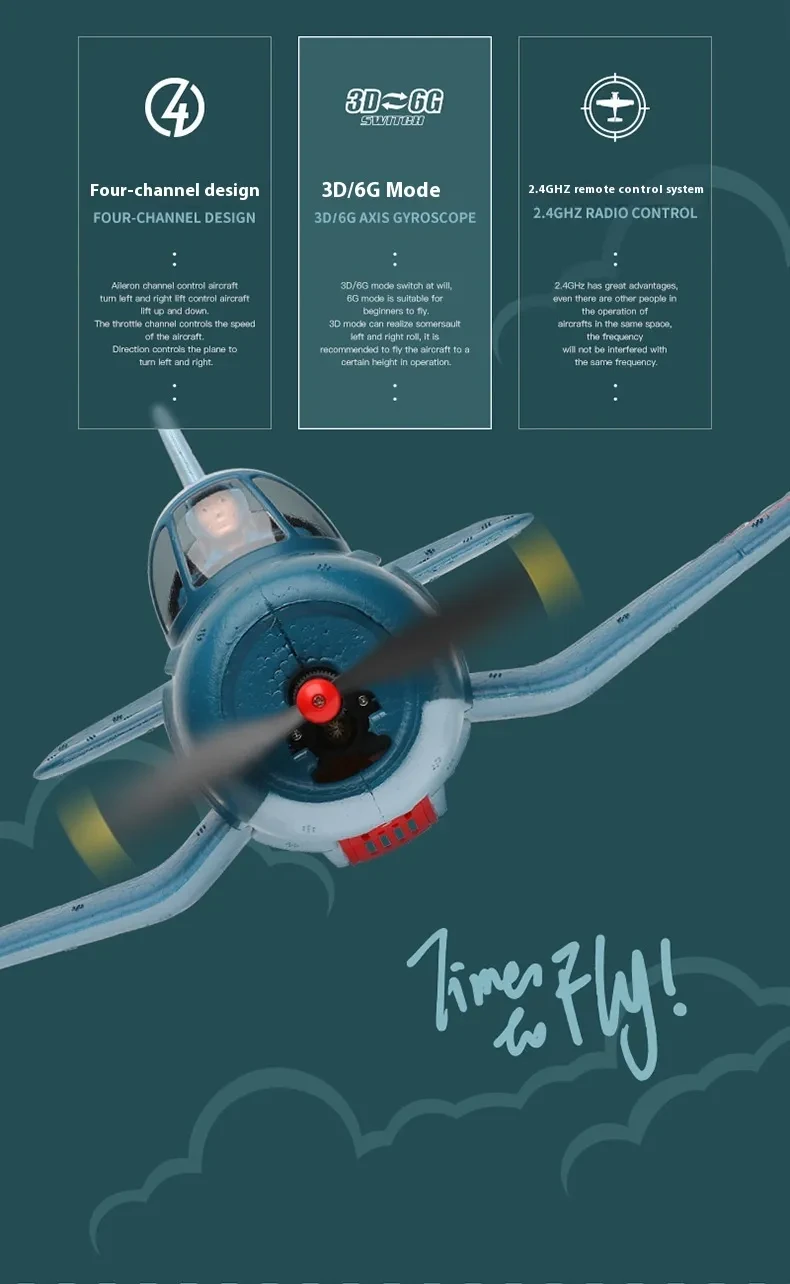 Fixed Wing Electric A500 Four-channel Remote Control