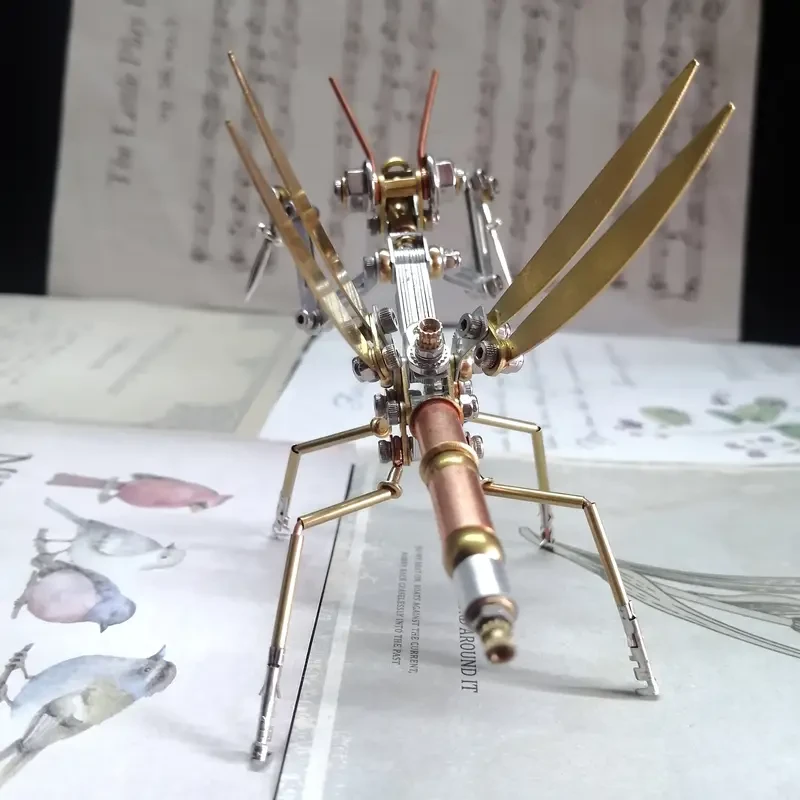 Steampunk Mechanical Mantis 154pcs Metal Model Kit