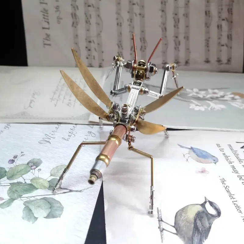 Steampunk Mechanical Mantis 154pcs Metal Model Kit