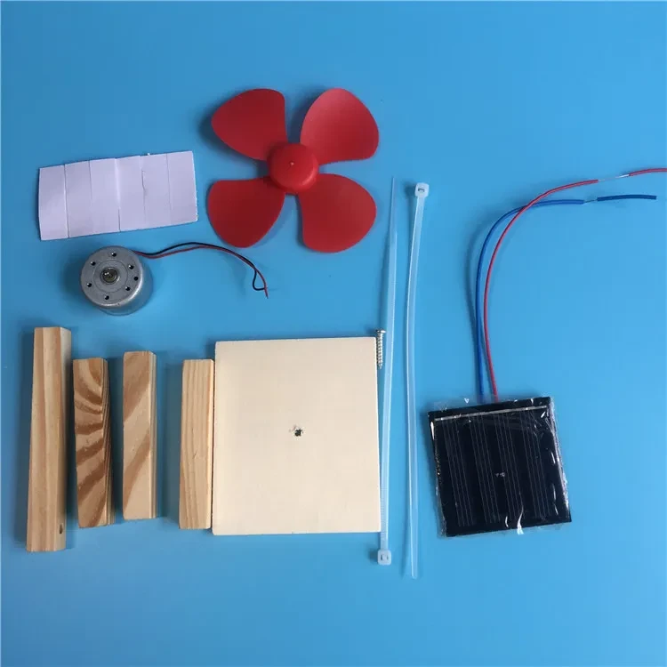 Solar Fan Puzzle Toy Material Package