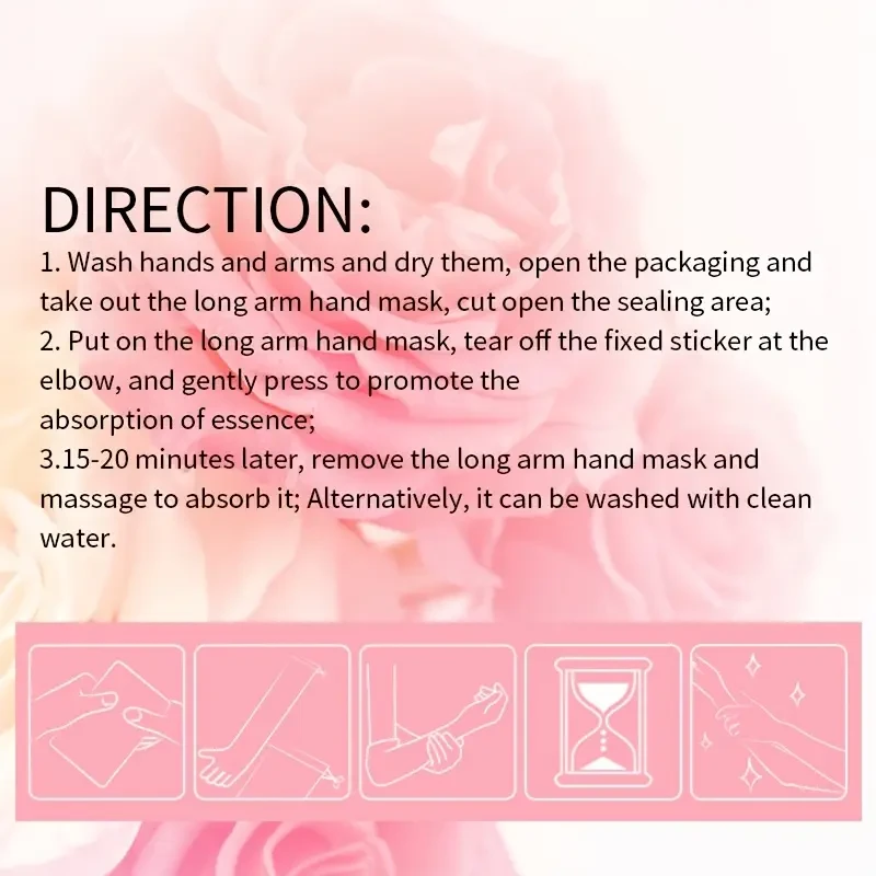 Soft and moist long arm hand mask