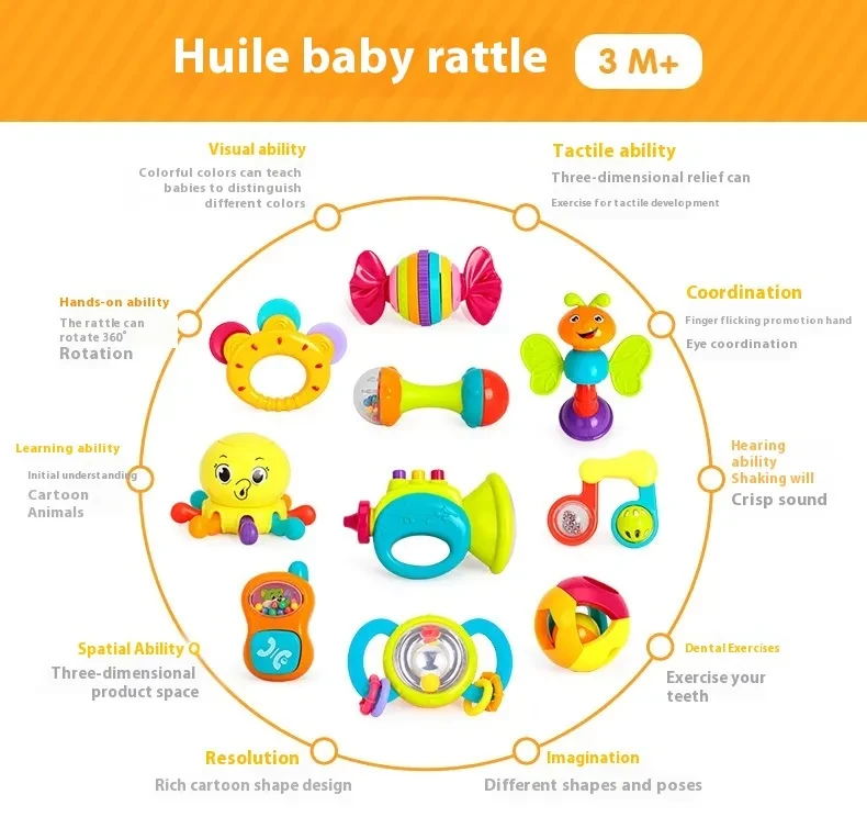 Baby Rattle Baby Hand Grasping Toy