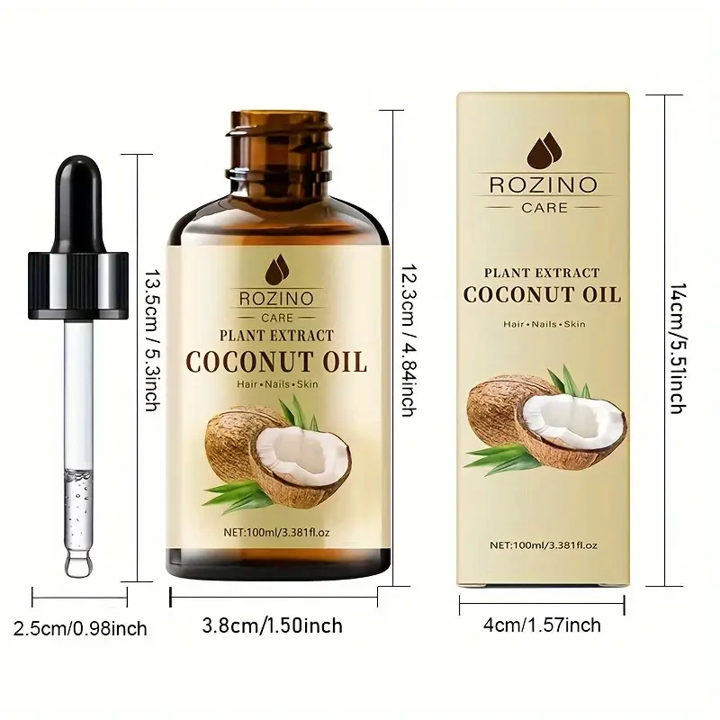 ROZINO Coconut Oil Hair Serum - 100ml/3.52fl