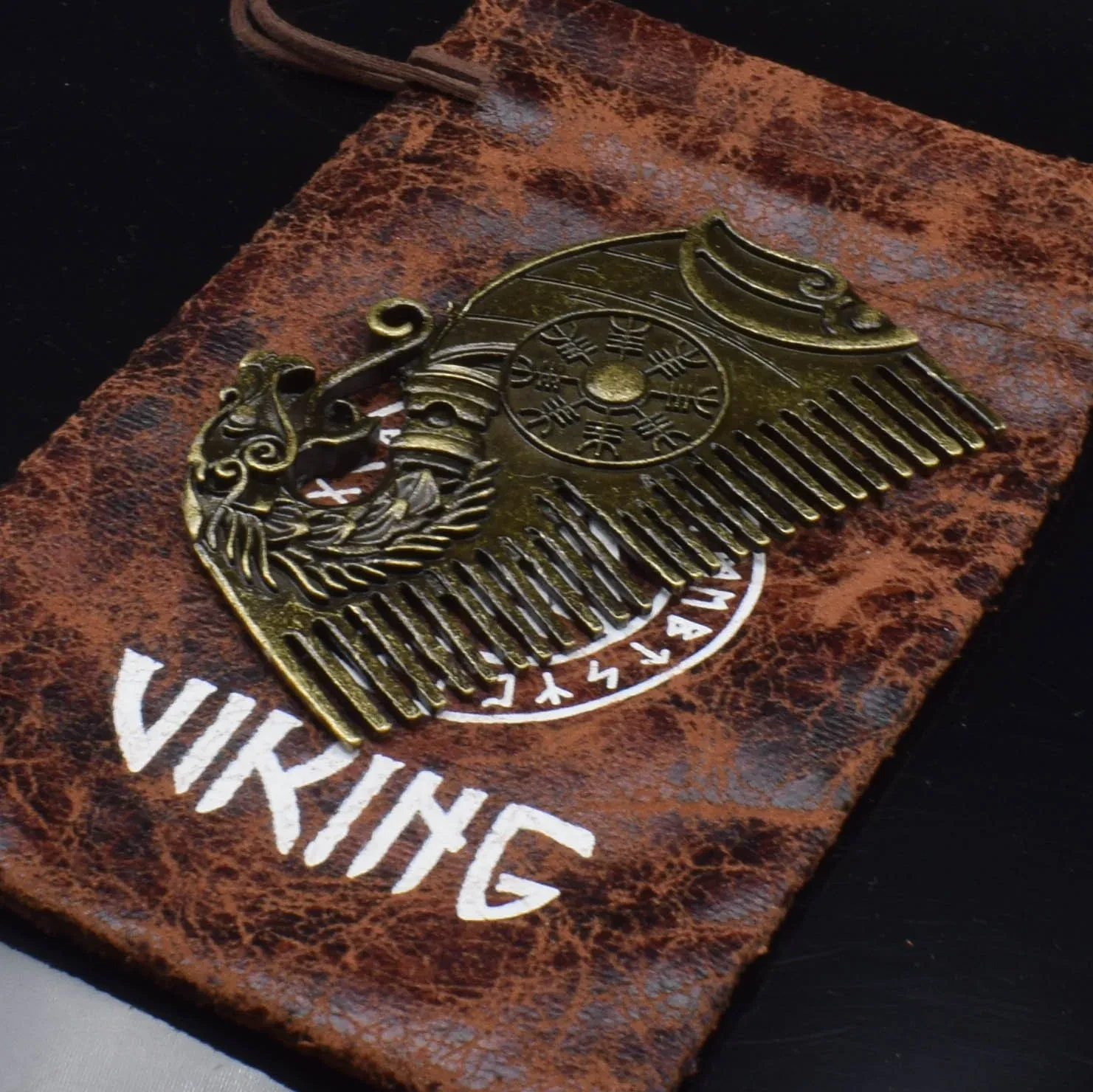 Stainless Steel Nordic Viking Comb