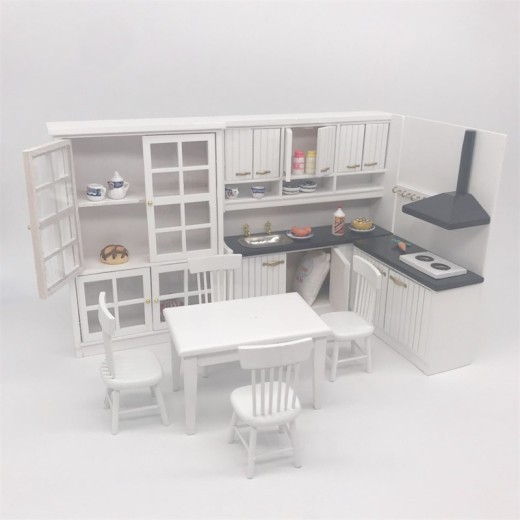 Mini Furniture Doll House Kitchen 12 Points Model