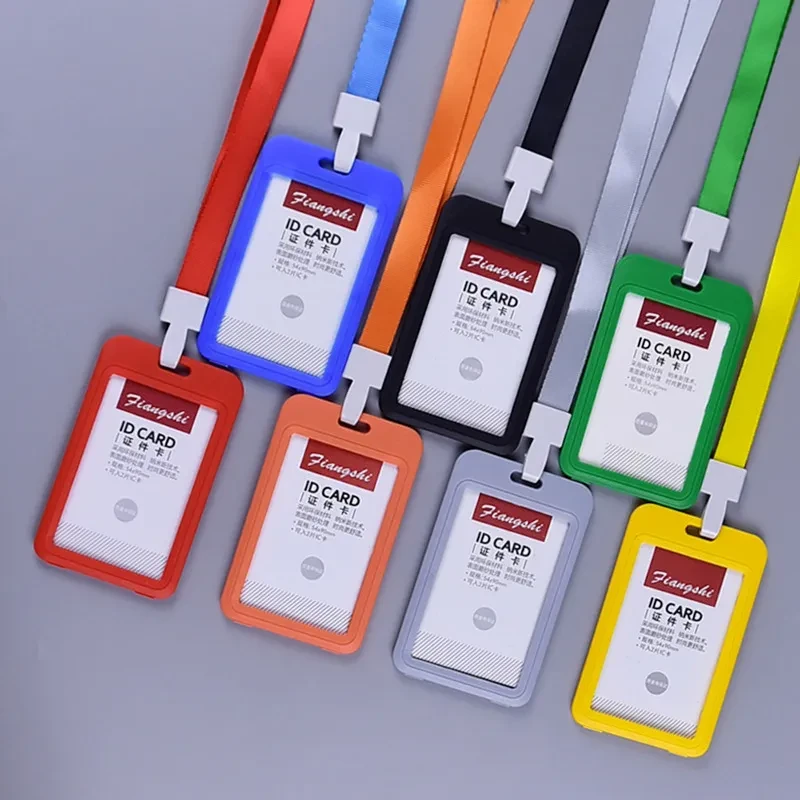 Work Permit Card Cover With Lanyard