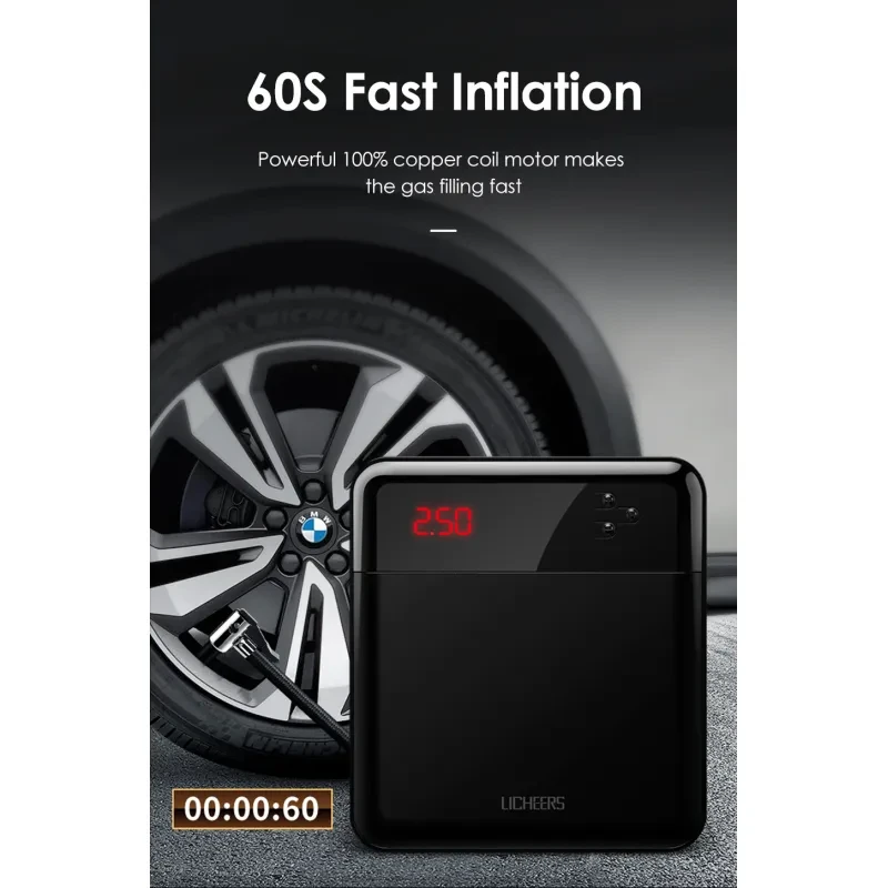 Car universal car portable intelligent air pump