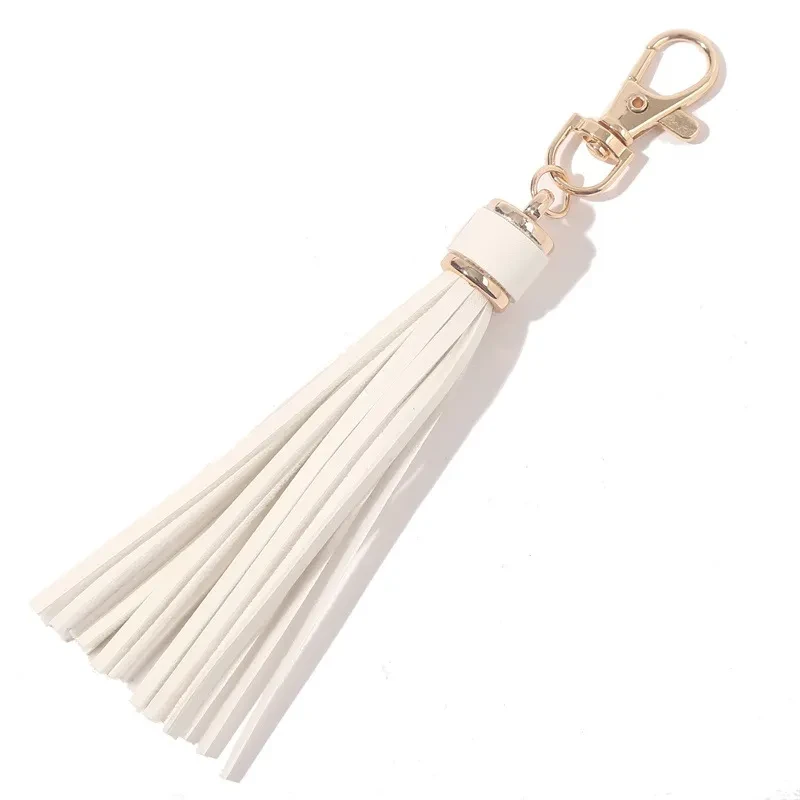PU Leather Tassel Key Chain Key Ring DIY Accessories