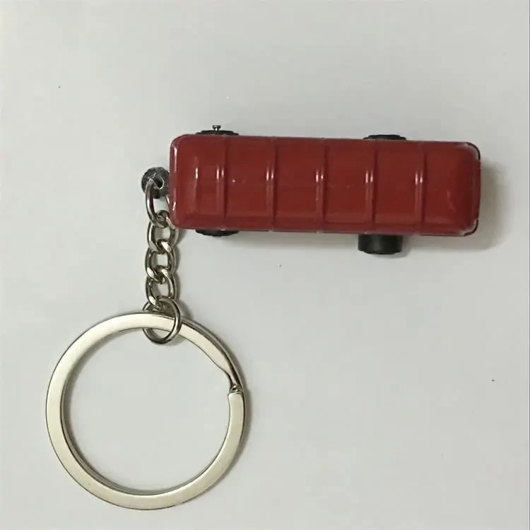 Male And Female UK London Double Decker Bus Keychain
