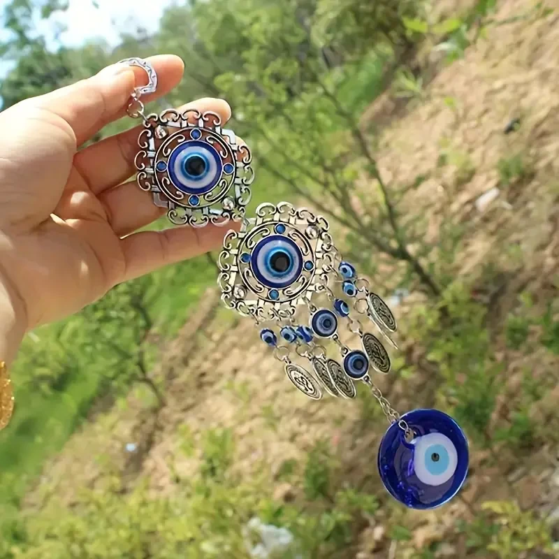 Luxurious Blue Evil Eye Wall Hanging