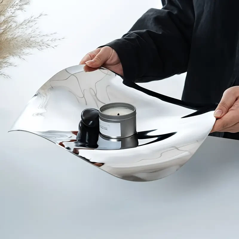 Elegant Butterfly-Shaped Metal Vanity Tray