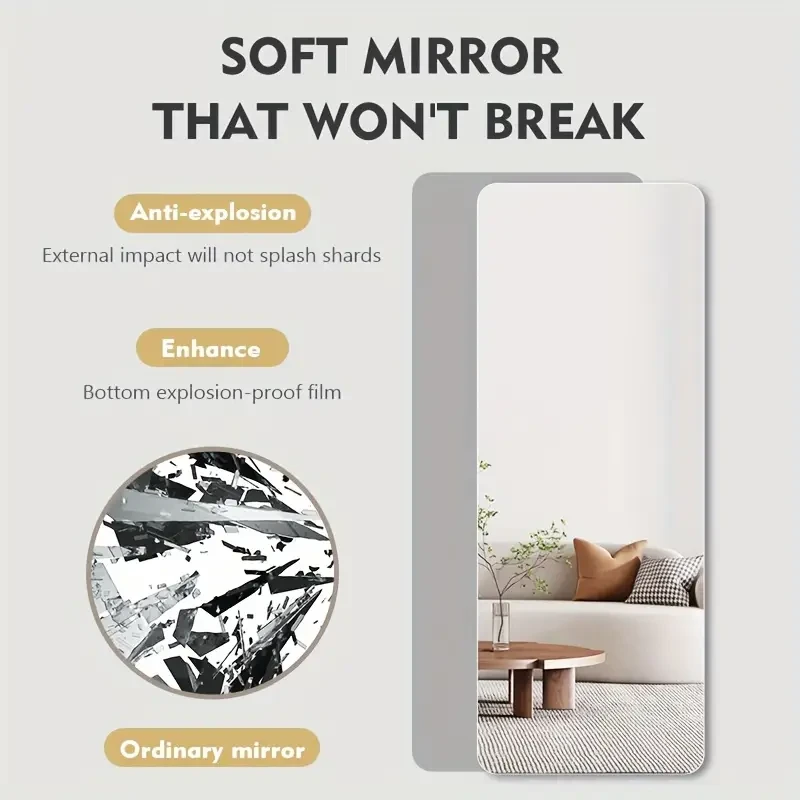 Full-Length Acrylic Mirror Sticker