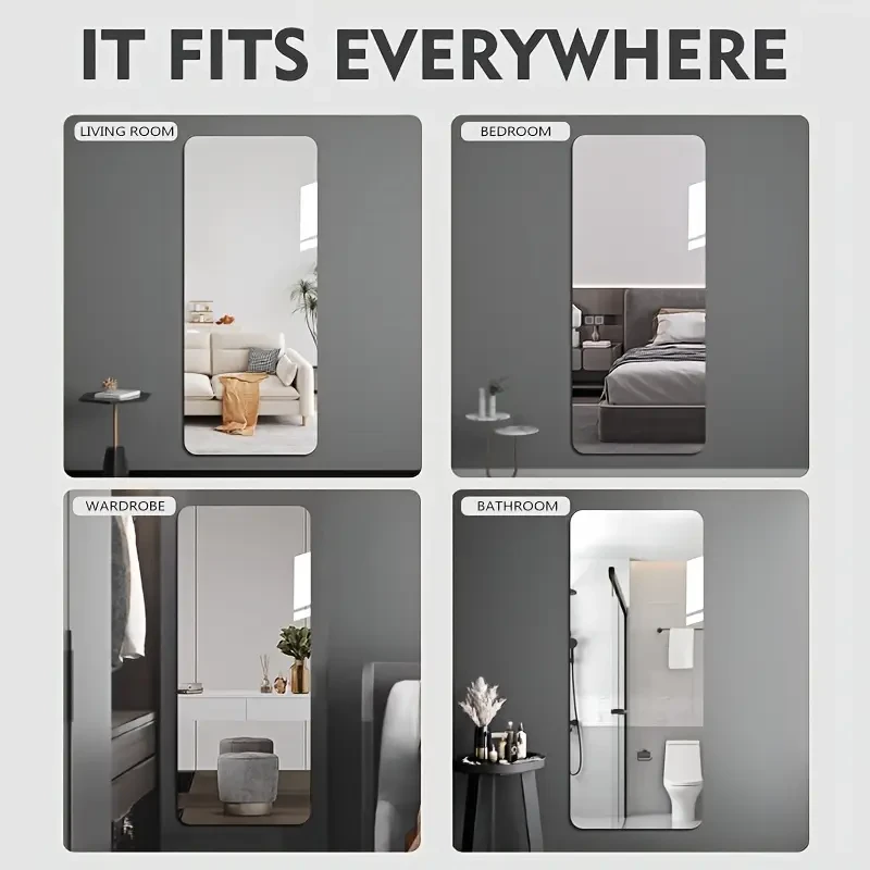 Full-Length Acrylic Mirror Sticker