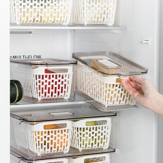 Refrigerator Special Freezer With Lid Storage Box Kitchen Food Organizer