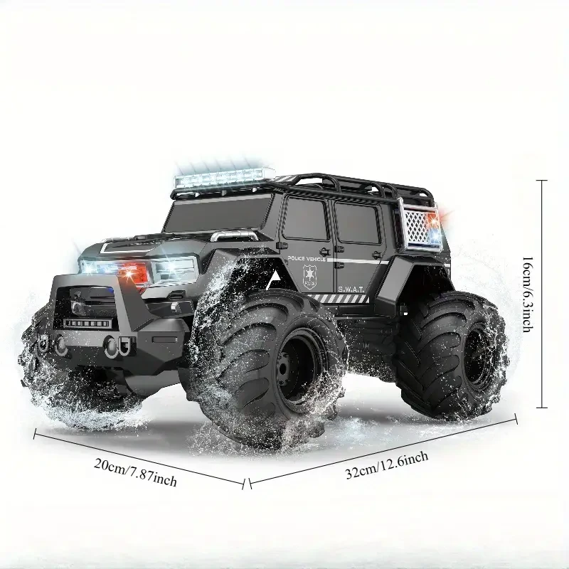 Remote Control Amphibious Off-Road Police Car